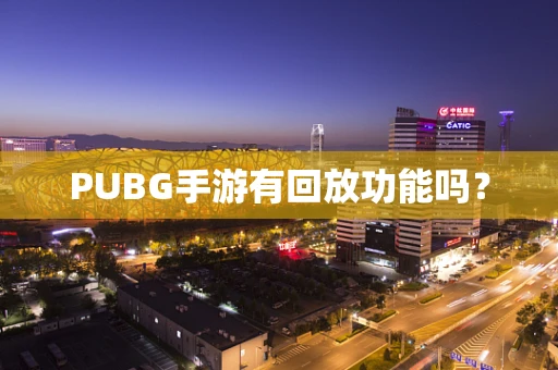 PUBG手游有回放功能吗？