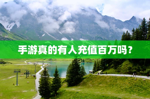 手游真的有人充值百万吗？