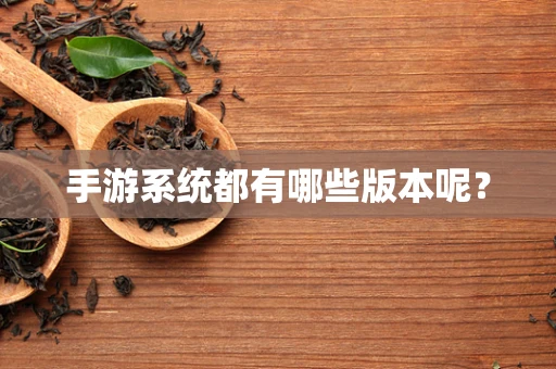 手游系统都有哪些版本呢？