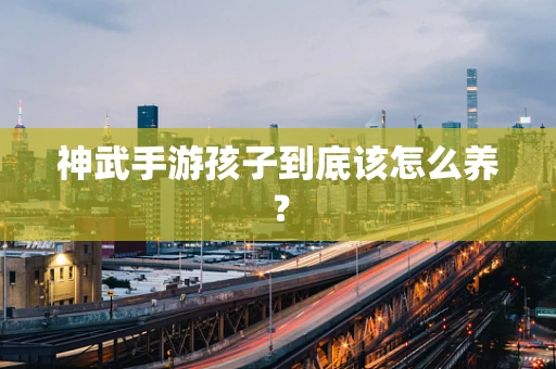 神武手游孩子到底该怎么养？