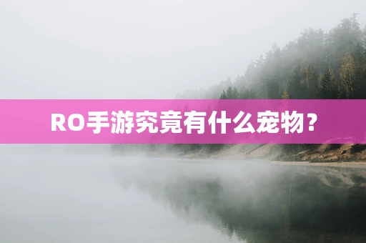 RO手游究竟有什么宠物？