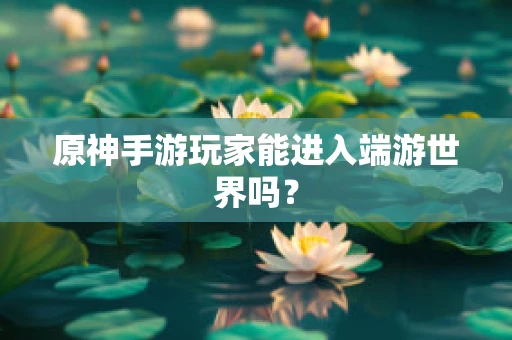 原神手游玩家能进入端游世界吗？
