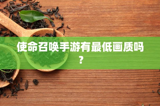 使命召唤手游有最低画质吗？