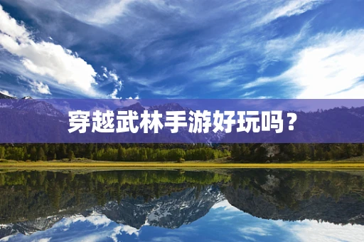穿越武林手游好玩吗？