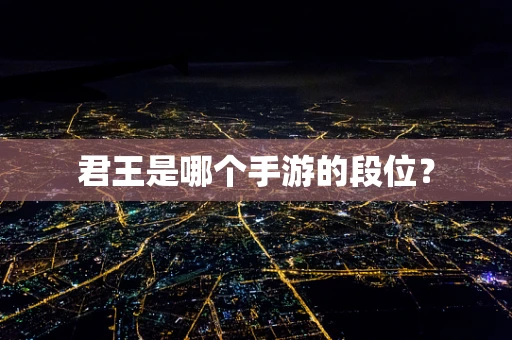 君王是哪个手游的段位？