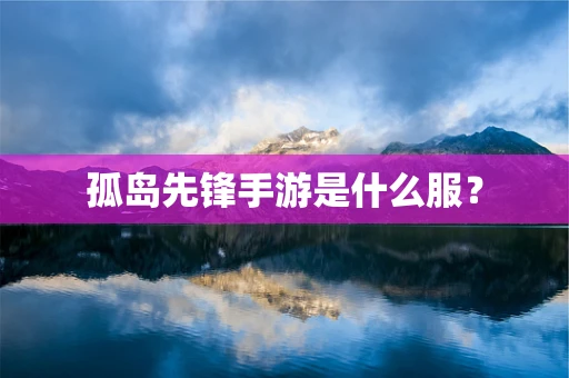 孤岛先锋手游是什么服？
