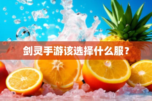 剑灵手游该选择什么服？