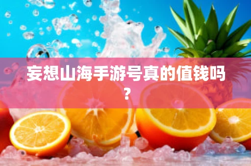 妄想山海手游号真的值钱吗？