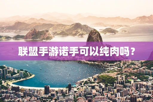 联盟手游诺手可以纯肉吗？