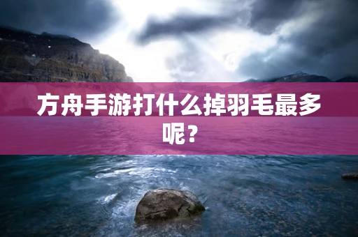 方舟手游打什么掉羽毛最多呢？