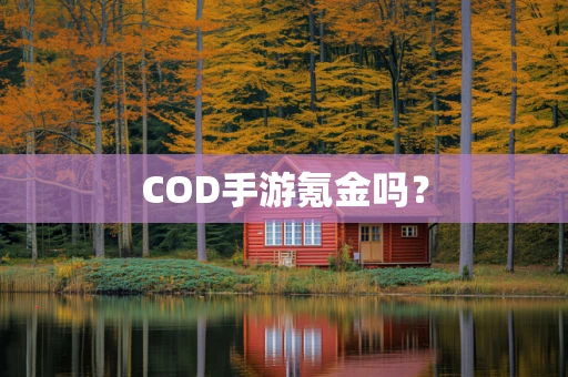 COD手游氪金吗？