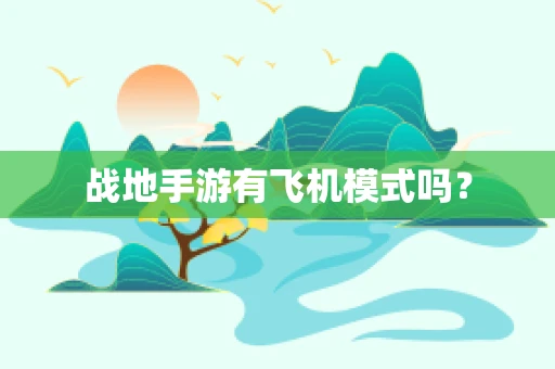 战地手游有飞机模式吗？