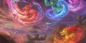 哪些手游的技能会呈现龙形状？